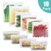 10 Packs Leakproof Eco-friendly Reusable PEVA Food Storage Bags white 29*2*21.5cm