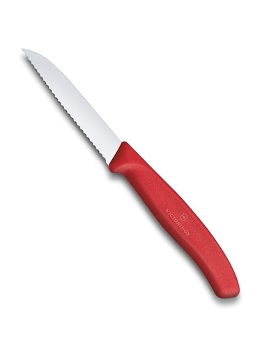 Victorinox Swiss Classic Paring Knife 6.7431 Red Swiss made paring knife with wavy edge