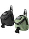 MAKINGTEC 2 Pieces Dog Treats Bag Pet Poop Treat Holder Dispenser Outdoor Carrier Waste Zipper Pouch with Metal Button for Most Leash (Green, Black)