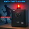 Rubik Biometric Fingerprint Safe Box with Digital Keypad and Key Lock for Cash Jewelry Passports Home Office RB-AG35 (13kg, 35x30x28cm) Black
