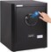Rubik Biometric Fingerprint Safe Box with Digital Keypad and Key Lock for Cash Jewelry Passports Home Office RB-AG35 (13kg, 35x30x28cm) Black
