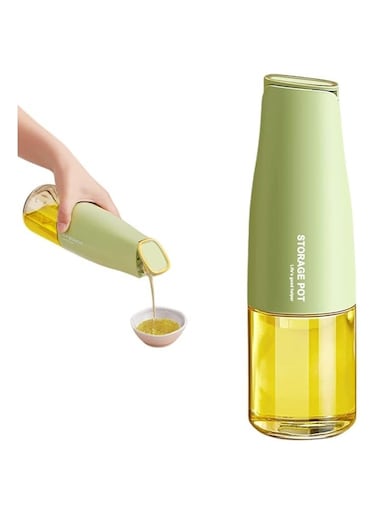 Portal AE Olive Oil Dispenser, Oil and Vinegar Dispenser Set with Silica Gel Pourers, Weighted Pourer, Drip Free Spout Oil Dispenser Bottle for Kitchen