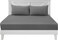 Zen Premium Quality TC 250 Cotton Rich Fitted Sheet Set - Gray, Double