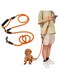 Aputue Hands Free Dog Leash, 2.6m Crossbody Rope Nylon Dog Cat Leashes, Adjustable Training Hands Free Leash for Small, Medium and Large Dogs Walking, Jogging and Running