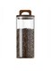Lid Glass Coffee Jar Snack Storage Jar Circular Sealed Jar 10 x 10 x 20cm