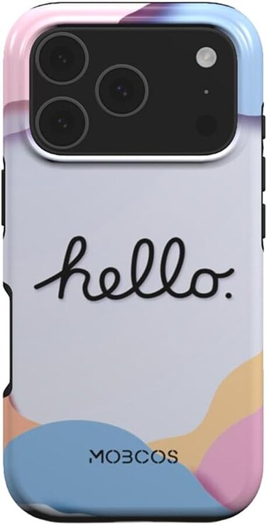 Mobcos iPhone 17 Pro Max Hello Sunshine Premium Case Compatible with Hybrid Dual-Layer Hard Shell + Silicone Protection - Scratch-Resistant Shockproof Mobile Cover