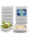 Packing White 25-Pack Rectangular Kraft Paper 750 ml Disposable Meal Boxes with Lids - Heavy-Duty, Microwave-Safe, Leak-Resistant Takeaway Containers for Hot &amp; Cold Food, Meal Prep, BBQ, Salads