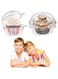 Silk Route - 50 Pack Cupcake Containers, Cupcake Holders, Disposable Clear Plastic Single Cupcake Muffin Dome Holders Cases Individual Cupcake Boxes Bulk for Wedding, Party Cake, Muffin, Fruit Salad