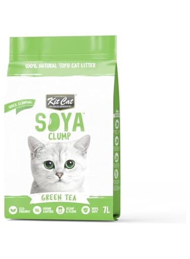Kit Cat SoyaClump Soybean Cat Litter - GREEN TEA/7L