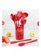 11-Piece Silicone Cooking Utensils Set Red one sizecm