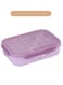 Student Lunch Box With Fork, Microwaveable Lunch Box - Purple