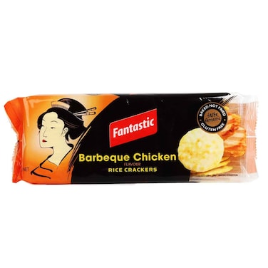 Fantastic Barbeque Chicken Flavour Rice Crackers, 100g