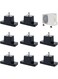 TERRIFI 8 Pack Air Conditioner Shock Pad, Rubber Vibration Isolator Anti-Vibration Air Conditioner Mounting Bracket Shock-Proof Pads
