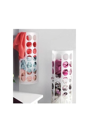 Plastic Bag Dispenser Set Of 2 White
