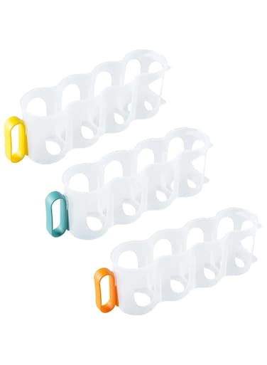 Azonee Portable Soda Can Organizer for Refrigerator Shelves, Beer Can Racks, Refrigerator Storage Sliders (3-Pack) 1