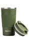 Tumbler Stainless Steel Vacuum Insulated Travel Mug Water Coffee Cup for Home Office Outdoor Works Great for Ice Drinks and Hot Beverage 510ml, Green