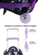 StarKids Kids Roller Schoolbag 3 Piece Set 18 inch - Purple