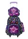 StarKids Kids Roller Schoolbag 3 Piece Set 18 inch - Purple