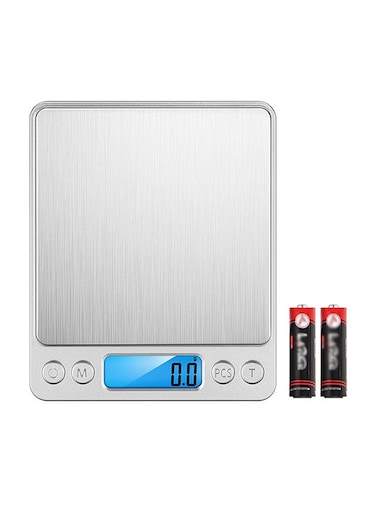 Display Weight Scale Silver 16x3.3x13cm