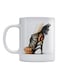 Spider Shoes Printed Mug White/Black/Brown
