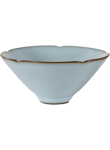 MANTIS Exquisite Azure Ru Kiln Porcelain Tea Cup - 50ml, Single, Traditional Chinese Craft, Dishwasher &amp; Microwave Safe