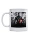 Captain America Printed Ceramic Mug White/Grey/Red