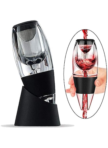 GRETAL Red Wine Aerator Pourer Spout,Wine Filter Magic Decanter Essential Wine Quick Aerator Wine Hopper Filter Set Air Aerating Strainer for Red and White Wine