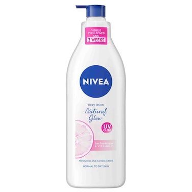 NIVEA Body Lotion, Normal to Dry Skin, Natural Glow, Vitamin C, 400ml