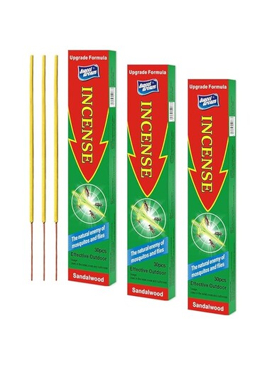 Y&Auml;KSCHEE Mosquito Repellent Sticks 90, DEET Free Plant-Based Mosquito Repellent Outdoor Patio Incense Sticks, Citronella Bug Repellent Outdoor