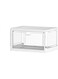 Acrylic Folding Clothes Storage, 16"L*3.6"W*12"H Storage Boxes with Lid, Dual Opening Magnetic Storage Organizer, Robustness Stackable Multipurpose Storage Boxes for Bedroom, Living Room, Clear