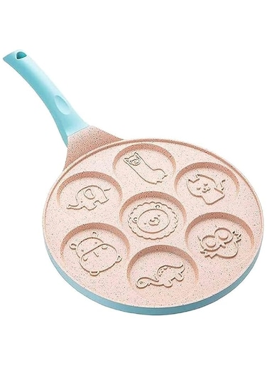 PRITZKER Pancake Pan Nonstick Pancake Griddle Pan, Egg Frying Pan Mini Crepe Maker with 7 Animal Shape Molds
