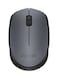 Logitech M170 Wireless USB Mouse, 2.4GHz Wireless Technology, Optical Tracking, Up to 10m Wireless Range, Grey/Black