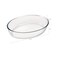 Medium Oval Glass Roaster 3.2L, Oven Safe Transparent Bakeware for Lasagna, Cakes, Brownies, Roasting &amp; Casseroles Heat Resistant Durable Glass Dish for Home &amp; Kitchen