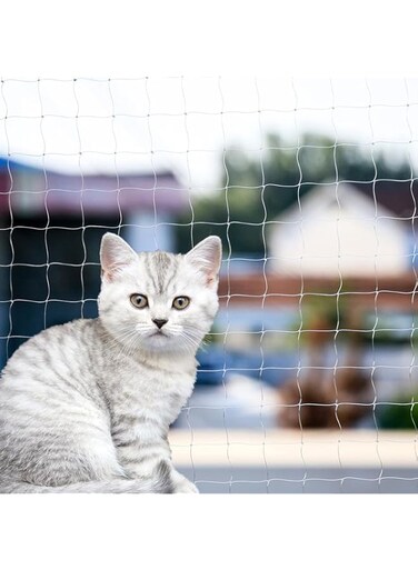Cat Balcony Net Cat Anti-Fall Fence Net Dog Fence Nets Transparent Nylon Pet Mesh Fence Anti-Fall Netting for Balcony Window Stairs Netting for Balcony Window Stairs