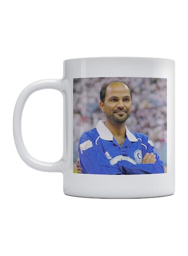 Yousuf Al-thunayan Printed Mug White/Blue/Brown