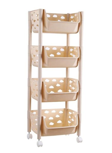 Storage Trolley, Plastic Trolley, Kitchen Trolley, Multi-Purpose Trolley