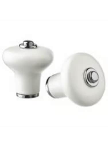 off white chrome plated 30 mm