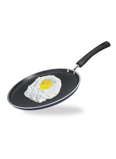 Zest Aluminium Non Stick Dosa Omni Tawa - 30cm   3mm Extra Thick   3 Layer Ceramic Coat   Bakelite Handle   Toxin Free   Gas Base - 1 Year Warranty