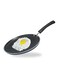 Zest Aluminium Non Stick Dosa Omni Tawa - 30cm   3mm Extra Thick   3 Layer Ceramic Coat   Bakelite Handle   Toxin Free   Gas Base - 1 Year Warranty