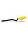 Mini Supoon Non-Stick Sit-Up Silicone Scraping Cooking Spoon, Jar Scraper, Measures 5ml Tsp, 8 Inch, Durable, Easy to Clean, Ideal for Stirring and Scraping, Yellow