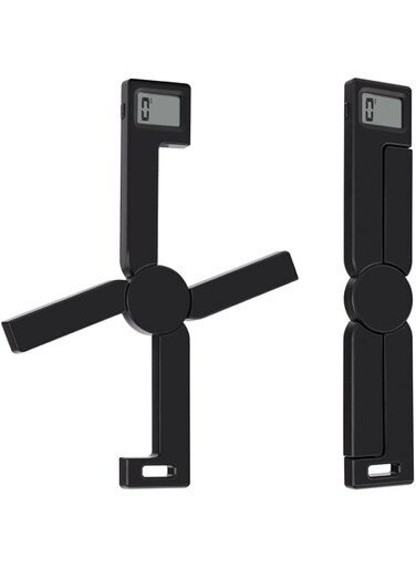 Folding Kitchen Scale, Compact Accurate Digital Portable Food Scale with LCD Display, Auto Power Off and Tare Features for Kitchen Food Coffee Cat and Dog Food Cake Flour Healthy Eating People (Black)