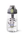 Water Bottle 500mL for Kids by Fissman, BFA Free   Non-Toxic   Leak-Proof   Pop-Up Spout Cover   Flip Top Lid   Raccoon Printed, Black.