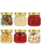 LIMILI Glass Jars with Lids, 6 Pack 250ml/ 8 oz Multipurpose Mason Jars with Lids, Food Storage for Overnight Oats, Jam, Salad, Sauce, Chutney