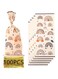 100 Pack Treat Bags, Self-Adhesive Cellophane Bags with Metallic Twist Ties, Ideal for Cookies, Candies, Baked Goods, and Party Favors, Perfect for Birthdays, Baby Showers, Weddings, and Festivals