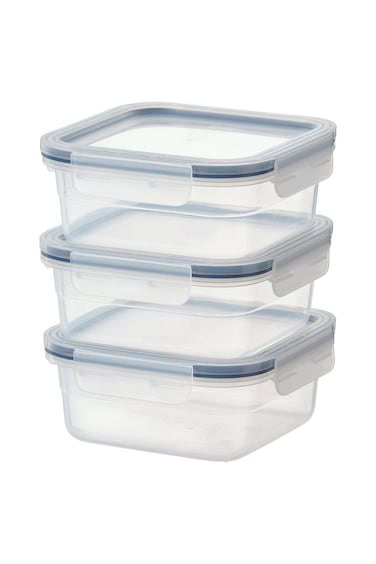 container, square/plastic, 750 ml