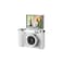 4K Digital Camera, 48MP, Flip Screen Display, 16x Digital Zoom Lens, White
