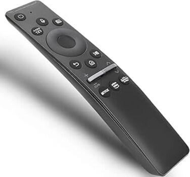 Gvirtue Universal Voice Remote Control for Samsung TV Remote All Samsung LED QLED UHD SUHD HDR LCD HDTV 4K 3D Curved Smart TVs, with Shortcut Buttons for Netflix, Prime Video, Samsung Plus