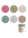 6 pcs Silicone Cup Covers, Food Grade Anti-dust Silicone Cup Lids Universal Fit for Mugs, Coffee, wine, tea Cups, Reusable Leakproof Food Storage Can Lids for Hot and Cold Drinks