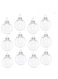 12Pcs Clear Iridescent PET Plastic Ball Baubles Balls Christmas Tree Ornament DIY Decor 6cm