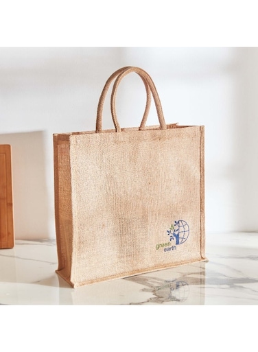 Box Go Green Earth Multiutility Jute Bag - 40X15X42 Cm